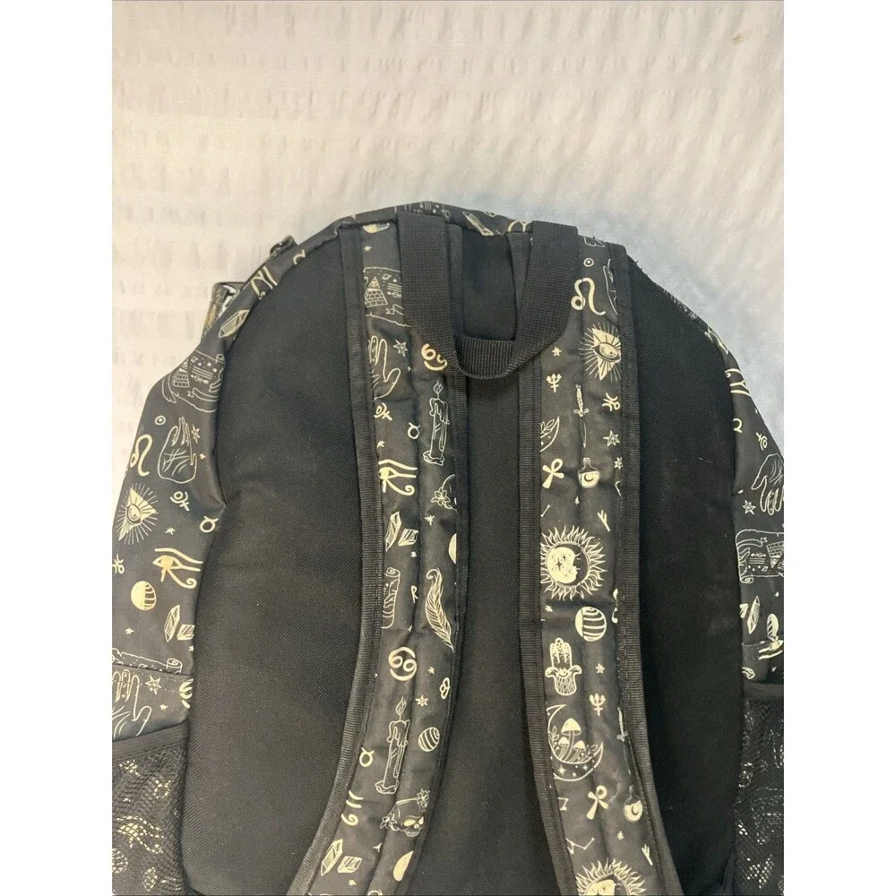 Mushrooms Moons & Crystals Backpack 12”x6”x17”